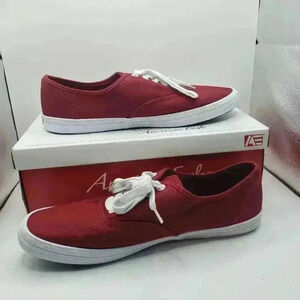 American Eagle Womens Red Tennis Shoes  Sneakers Sz 8.5 Red and White